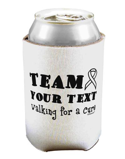 Personalized Team -Name- Walking for a Cure Can / Bottle Insulator Coolers-Can Coolie-TooLoud-1-Davson Sales