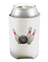 Bowling Ball with Pins Can / Bottle Insulator Coolers-Can Coolie-TooLoud-1-Davson Sales