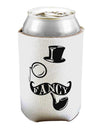 Personalized Tophat Mustache Pipe and Monocle Can / Bottle Insulator Coolers-Can Coolie-TooLoud-1 Piece-Davson Sales