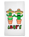 Fiesta Cactus Couple Amor Flour Sack Dish Towel by TooLoud-Flour Sack Dish Towel-TooLoud-White-Davson Sales