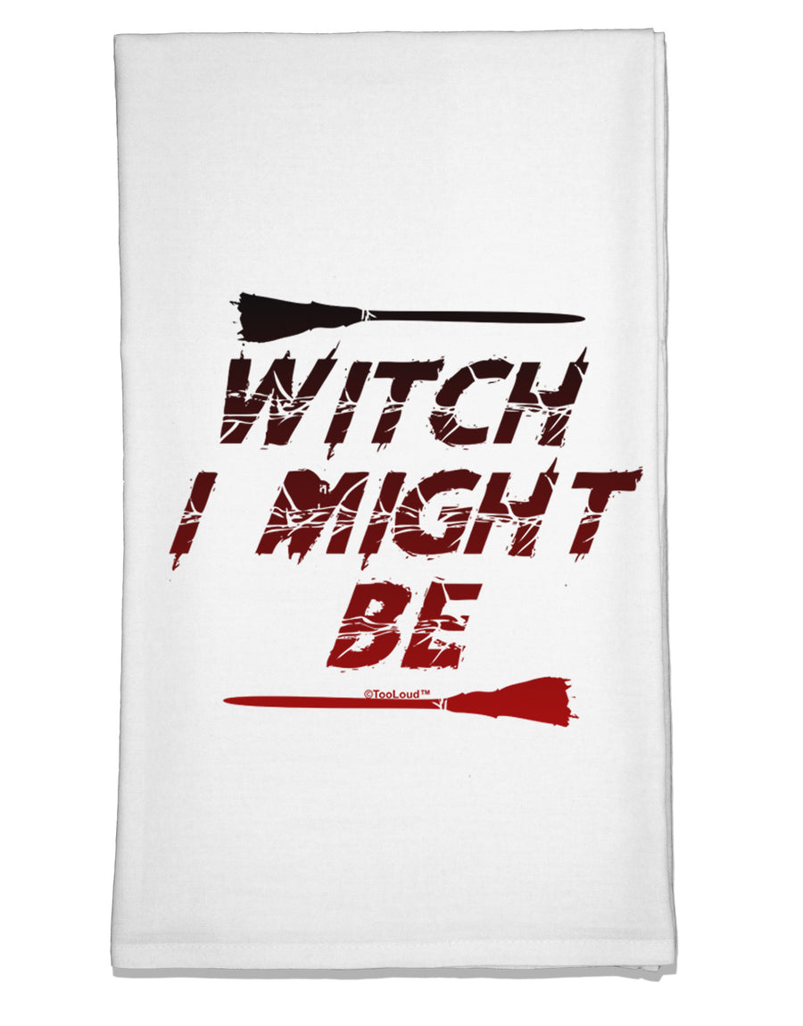 Witch I Might Be Flour Sack Dish Towel by TooLoud-Flour Sack Dish Towel-TooLoud-White-Davson Sales