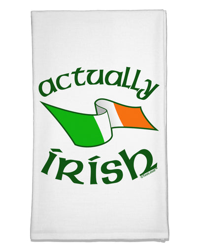 Actually Irish Flour Sack Dish Towel-Flour Sack Dish Towel-TooLoud-White-Davson Sales