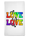 Love Is Love Gay Pride Flour Sack Dish Towels-Flour Sack Dish Towel-TooLoud-White-Davson Sales