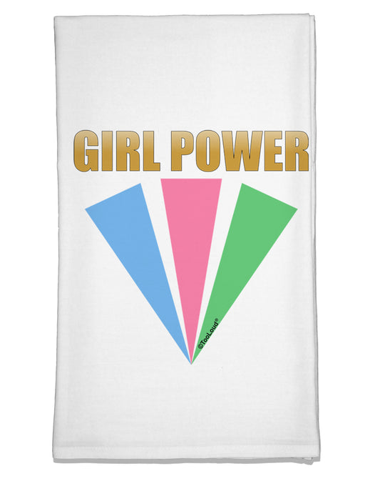 Girl Power Stripes Flour Sack Dish Towel by TooLoud-Flour Sack Dish Towel-TooLoud-White-Davson Sales