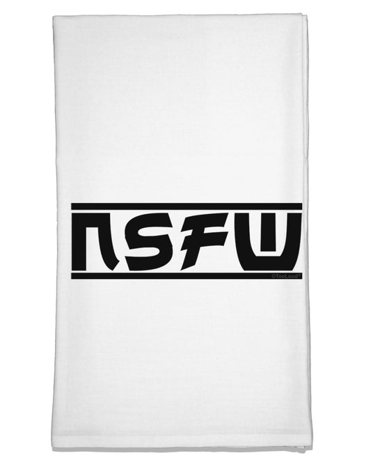 NSFW Not Safe For Work Flour Sack Dish Towel by TooLoud-Flour Sack Dish Towel-TooLoud-White-Davson Sales