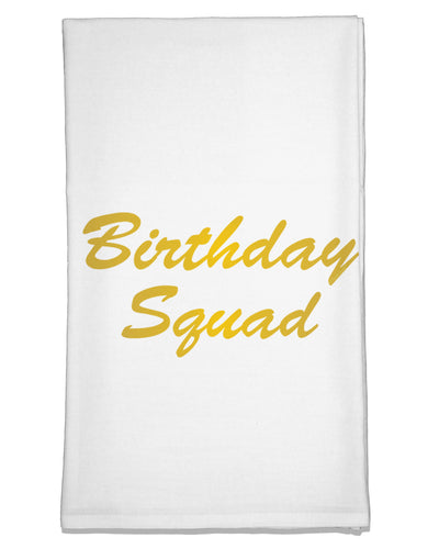 Birthday Squad Text Flour Sack Dish Towel by TooLoud-Flour Sack Dish Towel-TooLoud-White-Davson Sales