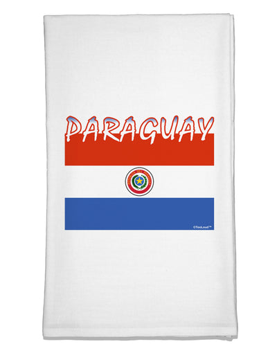 Paraguay Flag Flour Sack Dish Towel-Flour Sack Dish Towel-TooLoud-White-Davson Sales