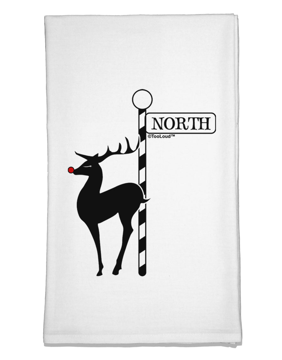 Rudolf the Ratchet Reindeer Flour Sack Dish Towels-Flour Sack Dish Towel-TooLoud-White-Davson Sales