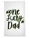 One Lucky Dad Shamrock Flour Sack Dish Towel-Flour Sack Dish Towel-TooLoud-Davson Sales