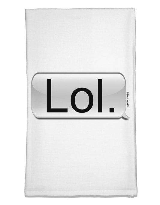 Lol Text Bubble Flour Sack Dish Towels-Flour Sack Dish Towel-TooLoud-White-Davson Sales