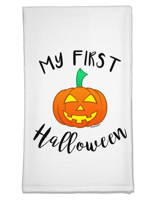 My First Halloween Flour Sack Dish Towel by TooLoud-Flour Sack Dish Towel-TooLoud-White-Davson Sales