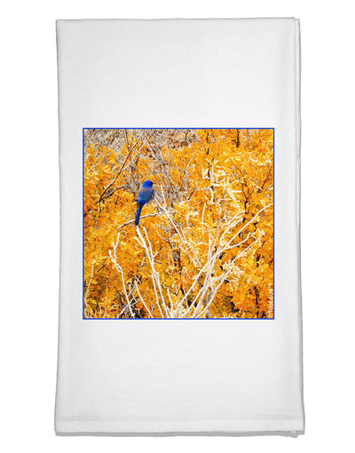 Blue Bird in Yellow Flour Sack Dish Towels-Flour Sack Dish Towel-TooLoud-White-Davson Sales