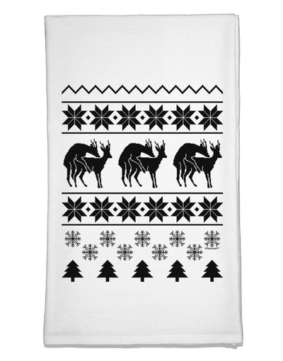 Humping Gay Reindeer Flour Sack Dish Towel-Flour Sack Dish Towel-TooLoud-White-Davson Sales