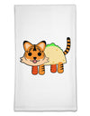Cute Taco Tiger Flour Sack Dish Towels-Flour Sack Dish Towel-TooLoud-White-Davson Sales