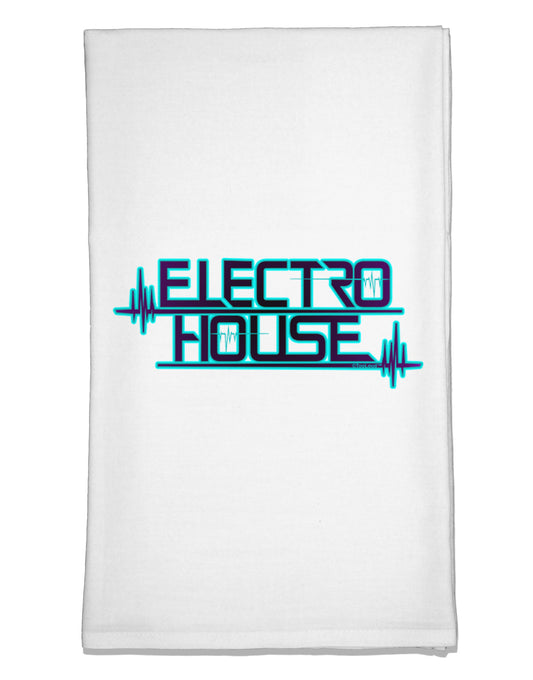 Electro House Bolt Flour Sack Dish Towels-Flour Sack Dish Towel-TooLoud-White-Davson Sales