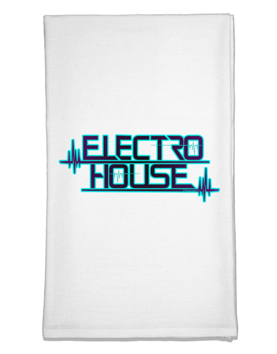 Electro House Bolt Flour Sack Dish Towels-Flour Sack Dish Towel-TooLoud-White-Davson Sales