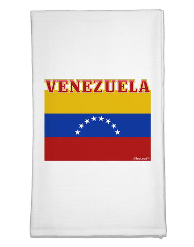 Venezuela Flag Flour Sack Dish Towel-Flour Sack Dish Towel-TooLoud-White-Davson Sales