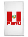 Peru Flag Flour Sack Dish Towel-Flour Sack Dish Towel-TooLoud-White-Davson Sales
