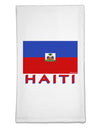 Haiti Flag Flour Sack Dish Towel-Flour Sack Dish Towel-TooLoud-White-Davson Sales