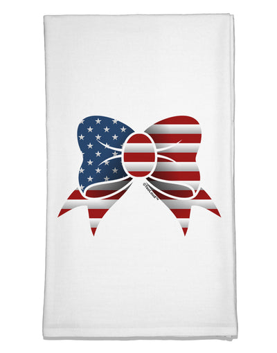 Patriotic Bow Flour Sack Dish Towel-Flour Sack Dish Towel-TooLoud-White-Davson Sales