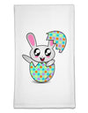 Bunny Hatching From Egg Flour Sack Dish Towel-Flour Sack Dish Towel-TooLoud-White-Davson Sales