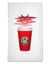 Red Cup Satan Coffee Flour Sack Dish Towels by TooLoud-TooLoud-White-Davson Sales