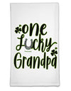 One Lucky Grandpa Shamrock Flour Sack Dish Towel-Flour Sack Dish Towel-TooLoud-Davson Sales
