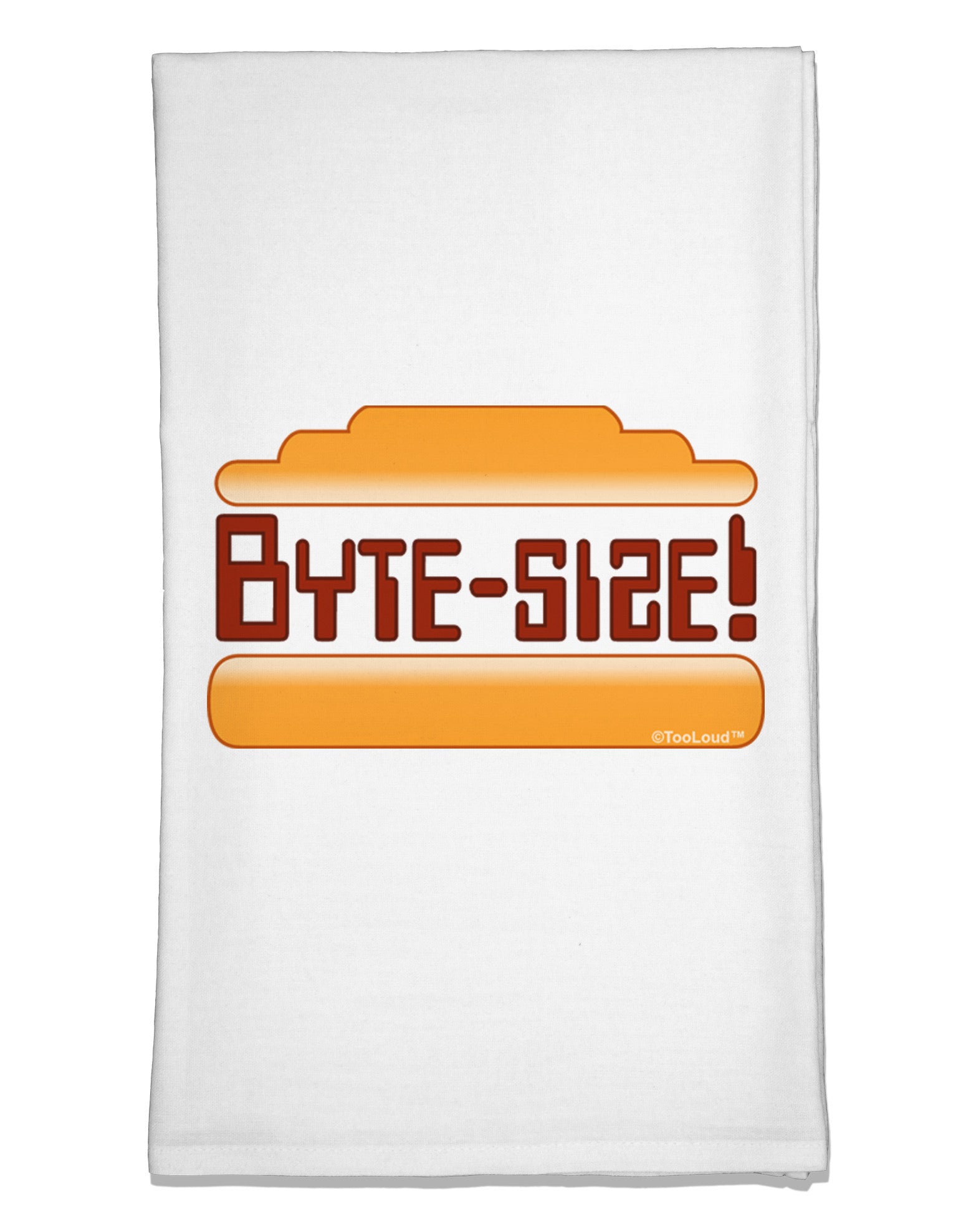 Byte Size Flour Sack Dish Towel-Flour Sack Dish Towel-TooLoud-White-Davson Sales