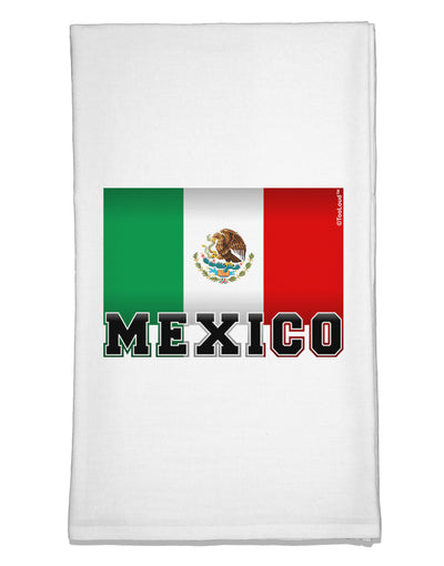 Mexico Flag Flour Sack Dish Towel-Flour Sack Dish Towel-TooLoud-White-Davson Sales