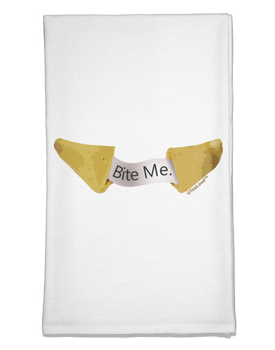 Bite Me - Fortune Cookie Flour Sack Dish Towels-Flour Sack Dish Towel-TooLoud-White-Davson Sales