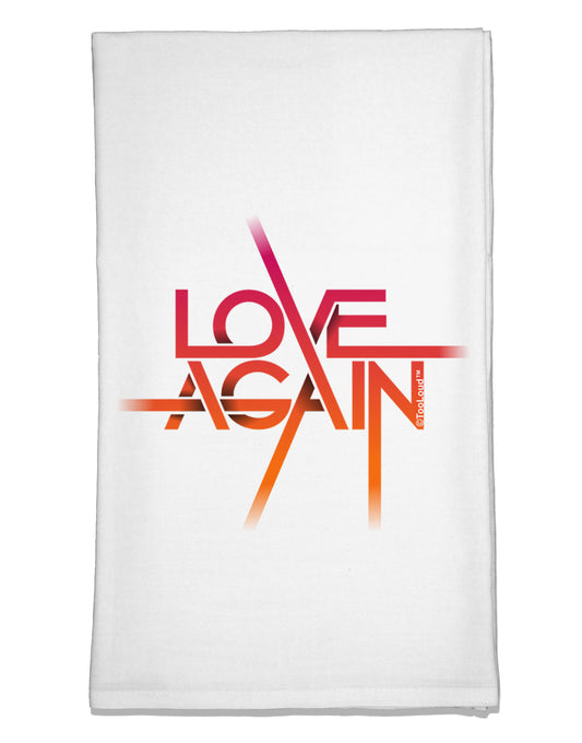 Love Again Typography Flour Sack Dish Towels-Flour Sack Dish Towel-TooLoud-White-Davson Sales