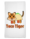Cute Taco Tiger Text Flour Sack Dish Towels-Flour Sack Dish Towel-TooLoud-White-Davson Sales