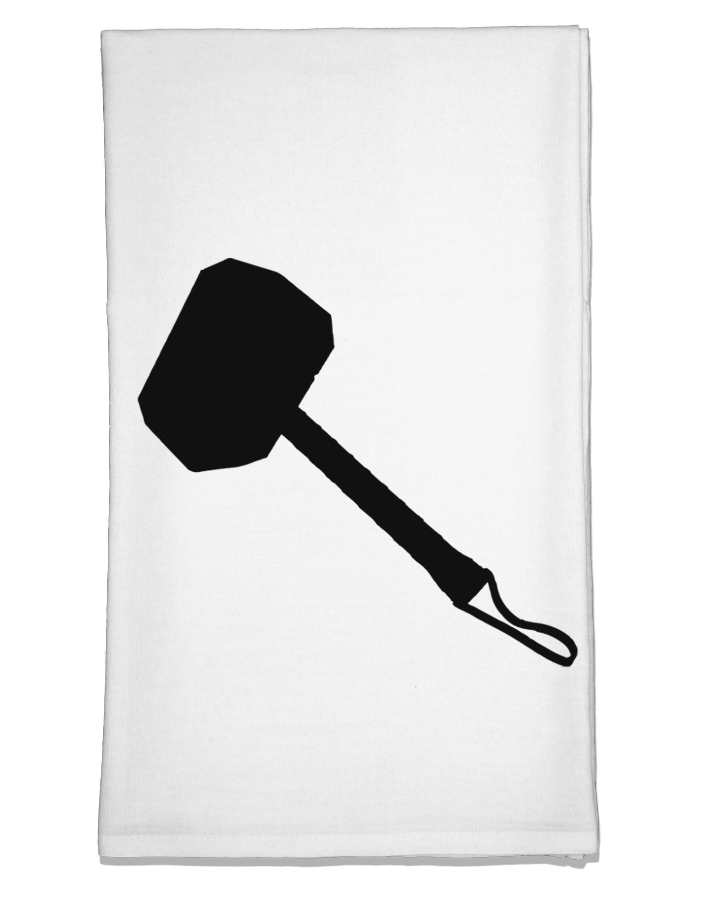 Thors Hammer Nordic Runes Lucky Odin Mjolnir Valhalla Flour Sack Dish Towel by TooLoud-TooLoud-White-Davson Sales