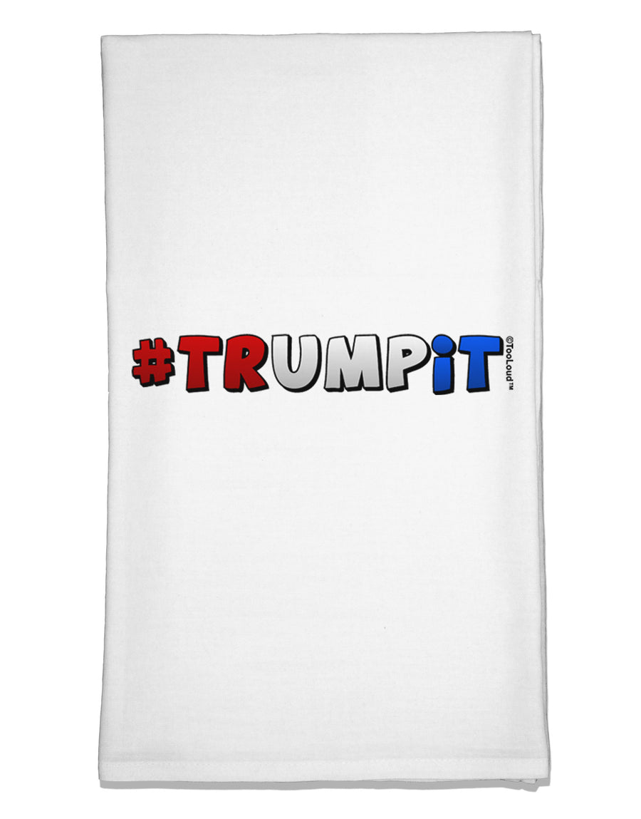 Hashtag Trumpit Flour Sack Dish Towel-Flour Sack Dish Towel-TooLoud-White-Davson Sales