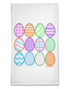 Cute Faux Applique Easter Eggs Flour Sack Dish Towel-Flour Sack Dish Towel-TooLoud-White-Davson Sales