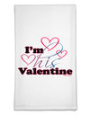 I'm HIS Valentine Flour Sack Dish Towels-Flour Sack Dish Towel-TooLoud-White-Davson Sales