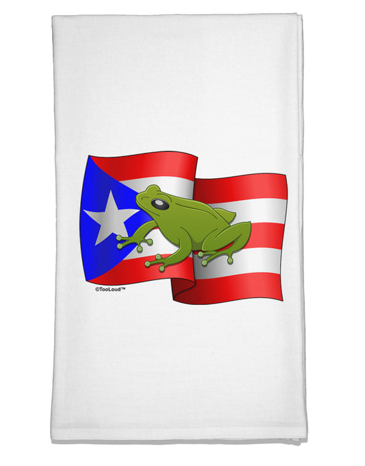 Puerto Rico Coqui Flour Sack Dish Towel-Flour Sack Dish Towel-TooLoud-White-Davson Sales