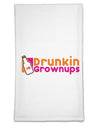 Drunken Grown ups Funny Drinking Flour Sack Dish Towel by TooLoud-Flour Sack Dish Towel-TooLoud-White-Davson Sales