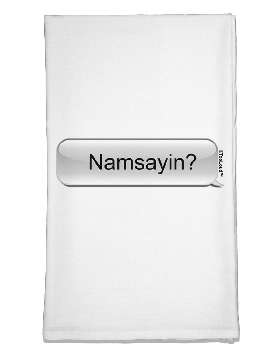 Namsayin Text Bubble Flour Sack Dish Towels-Flour Sack Dish Towel-TooLoud-White-Davson Sales