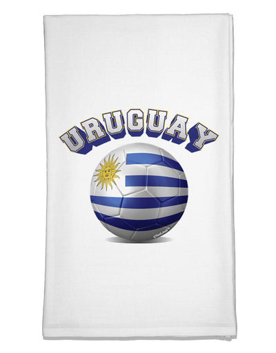 Soccer Ball Flag - Uruguay Flour Sack Dish Towel-Flour Sack Dish Towel-TooLoud-White-Davson Sales