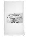 Helicopter Sketch Flour Sack Dish Towel-Flour Sack Dish Towel-TooLoud-White-Davson Sales