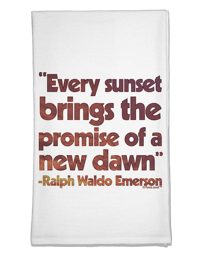 Emerson Sunset Quote Flour Sack Dish Towel-Flour Sack Dish Towel-TooLoud-Davson Sales