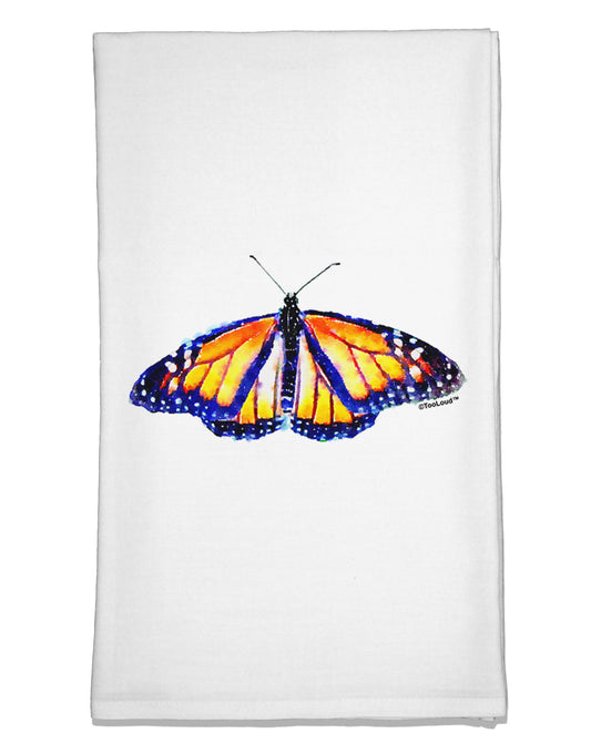 TooLoud Watercolor Monarch Butterfly Flour Sack Dish Towels-Flour Sack Dish Towel-TooLoud-White-Davson Sales