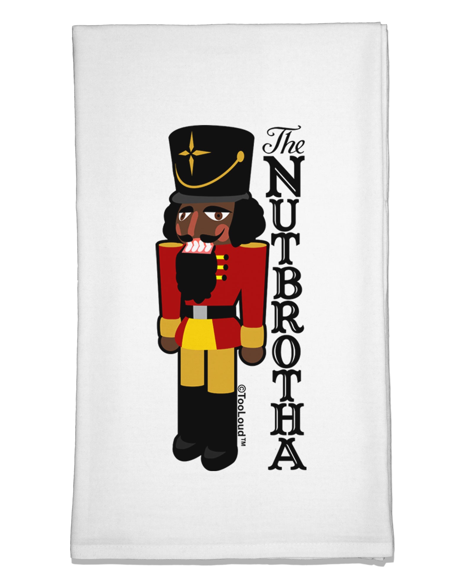 The Nutbrotha - Black Nutcracker Flour Sack Dish Towels by TooLoud-TooLoud-White-Davson Sales