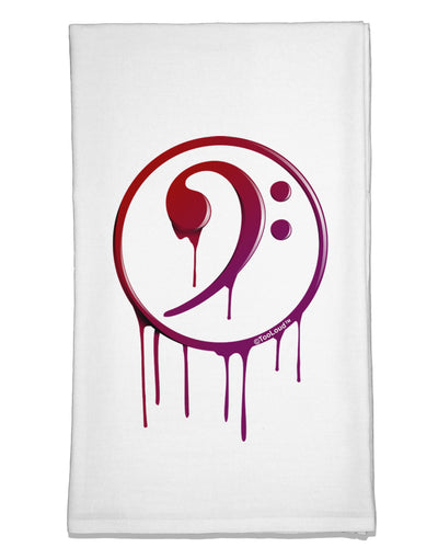 Dripping Bass Symbol Flour Sack Dish Towels-Flour Sack Dish Towel-TooLoud-White-Davson Sales