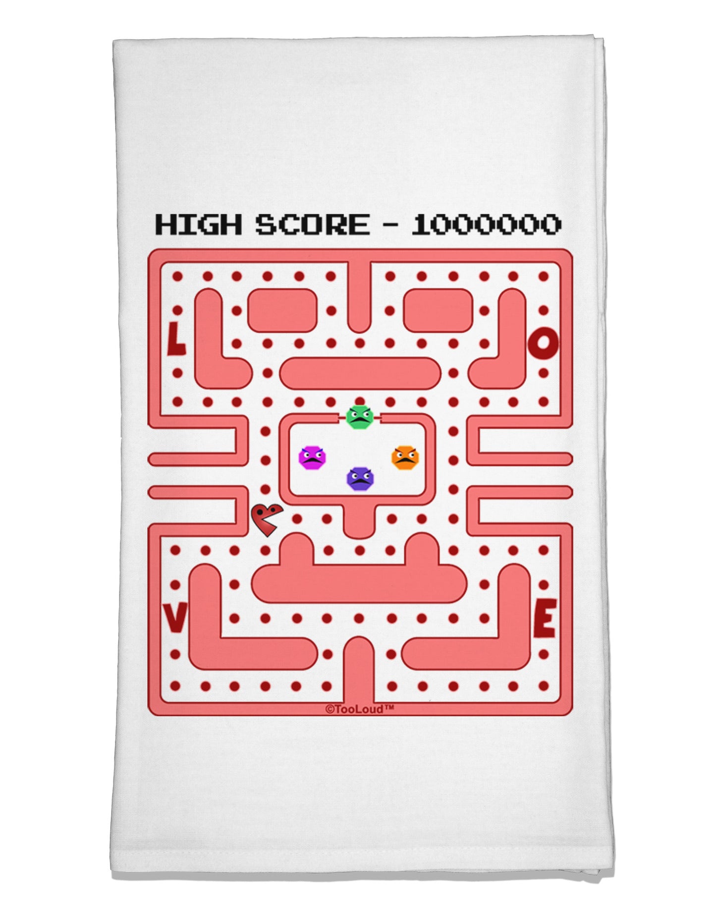 Retro Heart Man Flour Sack Dish Towels-Flour Sack Dish Towel-TooLoud-White-Davson Sales