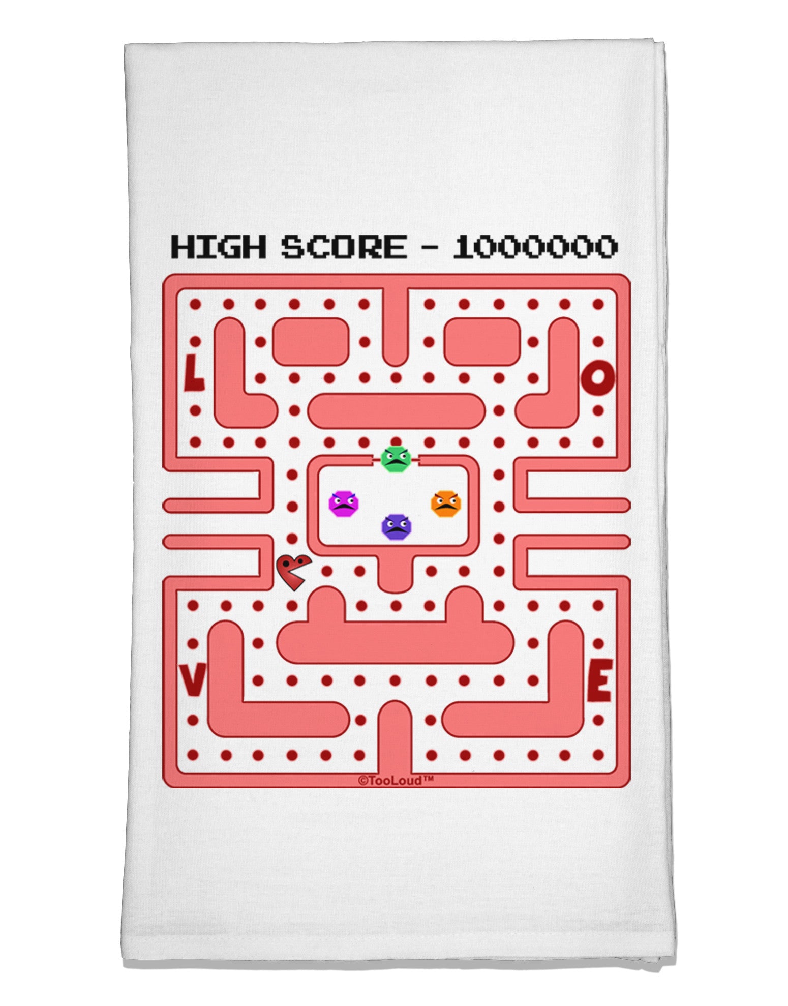 Retro Heart Man Flour Sack Dish Towels-Flour Sack Dish Towel-TooLoud-White-Davson Sales