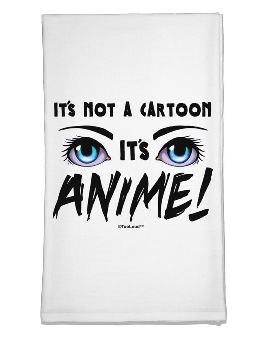 Not A Cartoon Eyes Blue Flour Sack Dish Towel by TooLoud-Flour Sack Dish Towel-TooLoud-White-Davson Sales