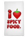 I Heart Spicy Food Flour Sack Dish Towels-Flour Sack Dish Towel-TooLoud-White-Davson Sales