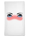 Blushing Anime Eyes Flour Sack Dish Towel by TooLoud-Flour Sack Dish Towel-TooLoud-White-Davson Sales